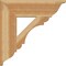 Ekena Millwork Olympic Traditional Rough Sawn Bracket, Western Red Cedar, 6"W x 24"D x 24"H BKT06X24X24OLY01RWR - alternate 4